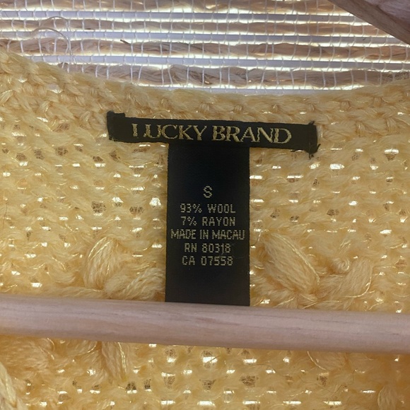 Lucky Brand Wool Sweater in Yellow - Picture 4 of 4